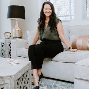 Green Express blouse, size M